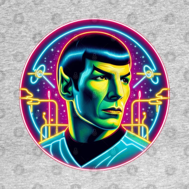 Spock - Ruminations In Neon by Tiger Mountain Design Co.